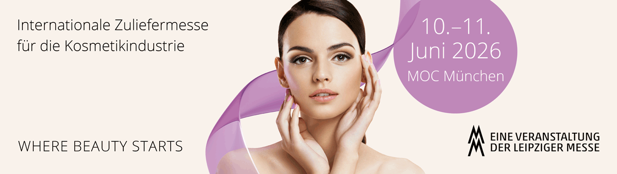 Banner für die CosmeticBusiness2026 Banner für die CosmeticBusiness2026